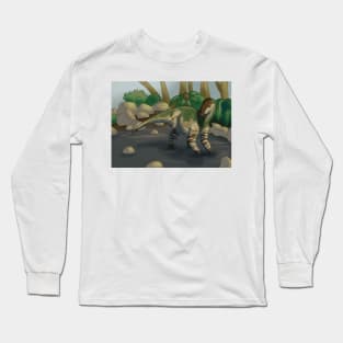 Iguanodon at the lake Long Sleeve T-Shirt